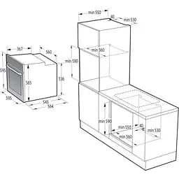 Духовка електрична Gorenje BPSA6747A08WG - мініатюра 10
