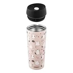 Термокружка Ardesto Coffee Time Animals Cats 450мл, нержавіюча сталь, коричневий (AR2645FC) - мініатюра 4