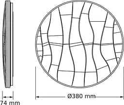 Osram Світильник накладний CEILING PAVO 380мм Round 24Вт 4000K - мініатюра 2
