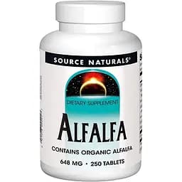 Source Naturals Alfalfa Люцерна 648 мг 250 таблеток