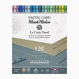 Блок пастельного паперу Sennelier Pastel Card, 24×30 см, 12 аркушів, Відтінки сірого