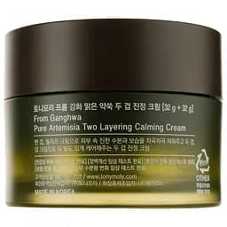 Крем для обличчя Tony Moly Ganghwa Pure Artemisia Two Layering Calming Cream, з екстрактом полину, 64 мл - мініатюра 3