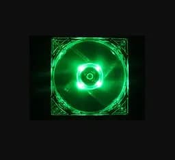 Кулер корпусний Voltronic C12025G Fan DC sleeve fan 4pin 120 мм LED Green - мініатюра 2