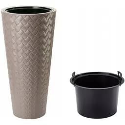 Цветочный горшок Form-Plastic Makata Slim-40 63 л бежевый (2850-002)