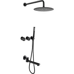 Душова система прихованого монтажу з виливом Nett TSB-99, Чорний