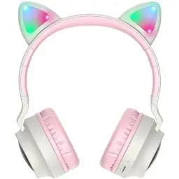 Навушники з мікрофоном Hoco W27 Cat Ear Grey - мініатюра 2