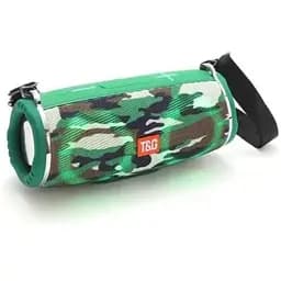 Портативна бездротова Bluetooth-колонка T&G TG642 з потужним звучанням, LED-підсвіткою та ремінцем для перенесення Камуфляж