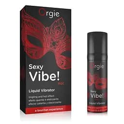 Жидкий вибратор с согревающим эффектом Orgie Sexy Vibe! Hot Liquid Vibrator 15 ml Orgie 21210; 69-21210 92568