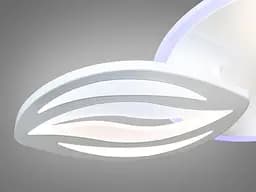 Стельовий світильник LED Diasha 8092/3WH, 65W, 4100K, білий акрил, сучасний стиль з пультом і диммером - мініатюра 4