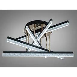 LED люстра стельова Romin чорна 72 Вт 12 м² без пульта