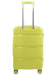 Валіза середня Milano bag 0307 поліпропілен Жовтий - мініатюра 3