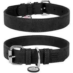 Нашийник для собак Waudog Eco зі штучної шкіри з QR паспортом, M, Ш 25 мм, Дов 38-49 см