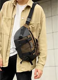 Велика чоловіча поясна сумка бананка для планшета Sambag 38х21 см sum0027305 - мініатюра 14