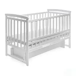 Детская кроватка-трансформер DS-1011 с маятниковым механизмом, без ящика белый