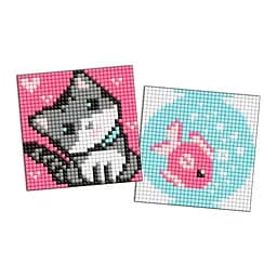 Алмазная мозаїка Рибка та кошеня AMG1050 на магнітній основі 9x9 см