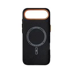 Карбоновый чехол для Apple iPhone 17 Air, LikeCarbon2 SE MagCase, черный, тонкий защитный чехол-панель из поликарбоната с магнитами N52, MagSafe, противоударный, совместим с беспроводной зарядкой, приподнятые края для защиты камеры, ArmorStandart (ARM89166) - мініатюра 2