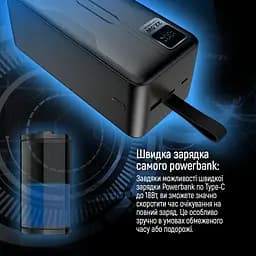 Універсальна мобільна батарея ColorWay Digital Display 50000mAh Black (CW-PB500LPC5BK-PDD) - мініатюра 3