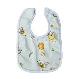 Слюнявчик-нагрудник Lindo Собачка, на кнопке, голубой (Ф 934 гол)