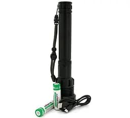 Фонарь ручной Voltronic XHP90 LED XHP90, 45W, 7 режимов, ZOOM, 6200mah, IP40, USB, 260х60х35 - мініатюра 2