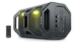 Портативный музыкальный центр бумбокс REAL-EL X-757 Black - мініатюра 4