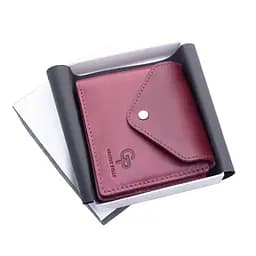 Шкіряне портмоне рожеве GRANDE PELLE 11.5х9х1.5 см acs0032099 - мініатюра 4