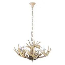 Люстра Brille Рога подвесная деревянная E14 40W BR (BKL-095S/8)