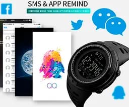 Годинник Smart Skmei Clever 1250 Black - мініатюра 7