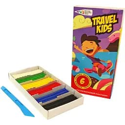 Пластилин Travel kids Гамма со стеком 6х72 г  