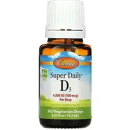 Вітамін D3 Carlson Labs Vitamin D3 4000 МО 100 мкг 10.3 мл