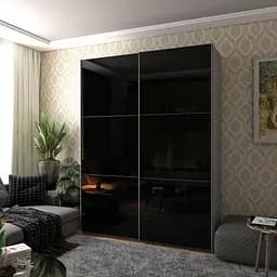 Шафа-купе Doros G-Caiser Графіт 2 Скла / 3 частини 180х60х240 (42005016)