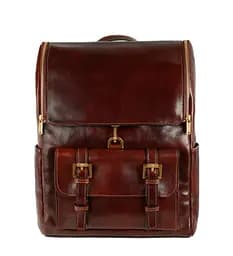 Большой кожаный рюкзак Time Resistance 29х40х13 см sum0028432