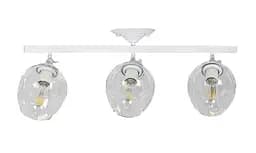 Люстра стельова Levistella 756XPR0231F-3 WH+CL, 3 лампи E27, білий + прозорий, сучасний дизайн