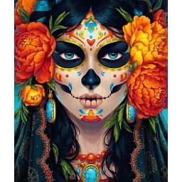 Картина по номерам Brushme Мексика в ее глазах 40x50 см