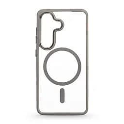 Чехол для Samsung Galaxy S26 5G, Unit MagSafe, серый, прозрачный, магсейф, противоударный, магнитный, панель-накладка с поддержкой MagSafe, с поддержкой беспроводной зарядки, TPU+PC, защита всего корпуса, ударостойкий, ArmorStandart (ARM89434)