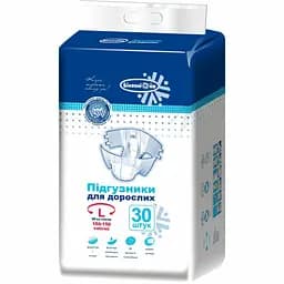 Підгузки для дорослих Білосніжка №30 розмір L (100-150 см) 30 шт.