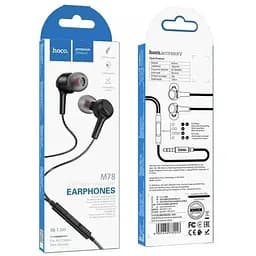 Hаушники Hoco M78 El Placer універсальні earphones with microphone білі - мініатюра 3