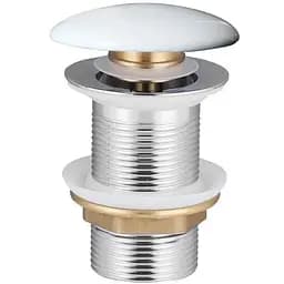 Донний клапан click-clack з керамічною кришкою, латунь, 1 1/4 , blanco Volle 90-00-77W, Білий