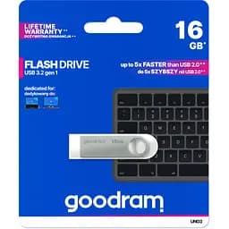 USB флеш накопичувач Goodram 16GB UNO3 Steel USB 3.2 (UNO3-0160S0R11) - мініатюра 4