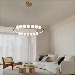 Люстра Nordic Pearl Ø 80 см на 3 світлових режими | Line F | Арт. 902-800 AB