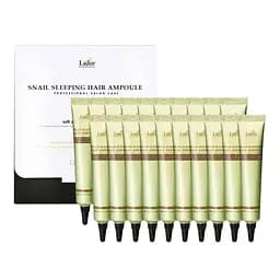 Сироватка для волосся La'dor Snail Sleeping Hair Ampoule, 400 мл (20 шт. по 20 мл)