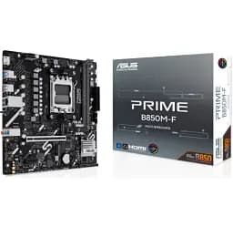 Материнська плата AM5 Asus PRIME B850M-F, B850, 2xDDR5, Int.Video (CPU), 4xSATA3, 2xM.2, 1xPCI-E 5.0 x16, 1xPCI-E 4.0 x1, Realtek 7.1, Realtek 1Gb, 4xUSB 3.2 / 6xUSB 2.0, HDMI, MicroATX - мініатюра 2