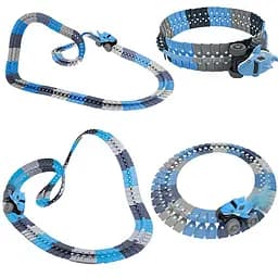 Интерактивный трек с инерционной машинкой SHT 5510-1 Shark Trak (186pcs/1CAR) Blue Epik