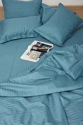Комплект постільної білизни Moon&Star євро 200х220 наволочки 2х40х60 Stripe Green Satin Stripe - мініатюра 3
