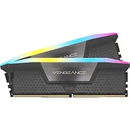 Модуль пам'яті для комп'ютера DDR5 96GB (2x48GB) 6000 MHz Vengeance RGB Grey Corsair (CMH96GX5M2E6000Z36) - мініатюра 2