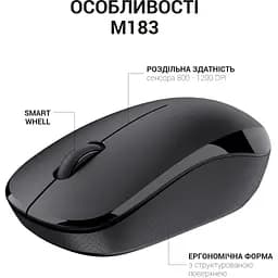 Мишка OfficePro M183 Wireless Black (M183) - мініатюра 5