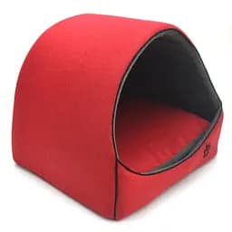 Будка для котів та собак Zoo-hunt Loft №1 36х32х32 см червоно-сіра