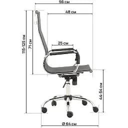 Офісне крісло GT Racer X-2816B Mesh, синє (X-2816B Mesh Blue) - мініатюра 8