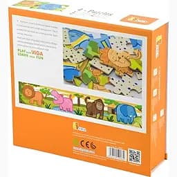 Дерев'яний пазл Viga Toys Джунглі 4 в 1, 48 елементів (50068) - мініатюра 2