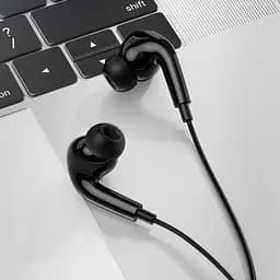 Навушники Hoco Crystal sound wire-controlled earphones with microphone M101 Pro чорні - мініатюра 3