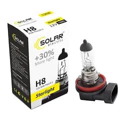 Галогеновая лампа Solar H8 12V 35W PGJ19-1 Starlight +30%(1208)